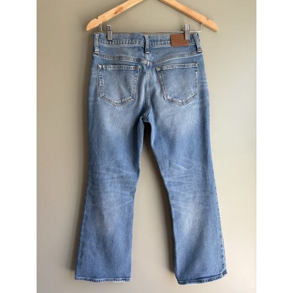 J Crew Women's Size 26 Billie Demi Boot Crop Leg Blue Wash Stretch Jeans - Picture 2 of 9